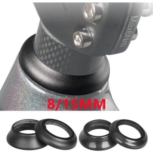 1-1/8\" Gloss/matte 8/15MM Carbon Fiber Bicycle Headset Spacers Cycling Steerer Tube Conical Washers Bike Accessories