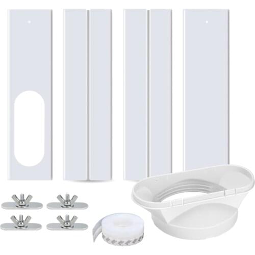 5.11'' Flat-mouth Exhaust Hose Connector Window Seal Air Hood Baffle Plate Mobile Air Conditioning Accessories