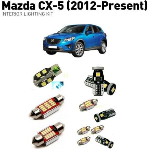 Led interior lights For mazda cx5 2012+ 7pc Led Lights For Cars lighting kit automotive bulbs Canbus car-styling