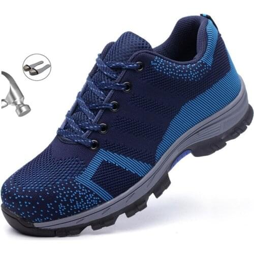 Men Women Work Safety Shoes Anti-puncture Working Sneakers Male Indestructible Boots With Steel Toe Cap Puncture-Proof