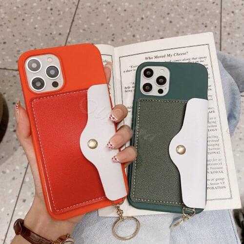 Liquid Silicone Pocket Cover For Apple iPhone 12 11 Pro XS Max XR X 7 8 6 6S Plus Case Card Holder Slots Wallet Matte TPU Fundas