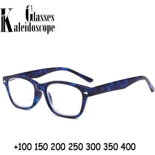 +1.0 1.5 2.0 2.5 3.0 3.5 4.0 Ultralight Square Reading Glasses Men Women Retro Spectacles Eyeglasses Vintage Glasses Frame