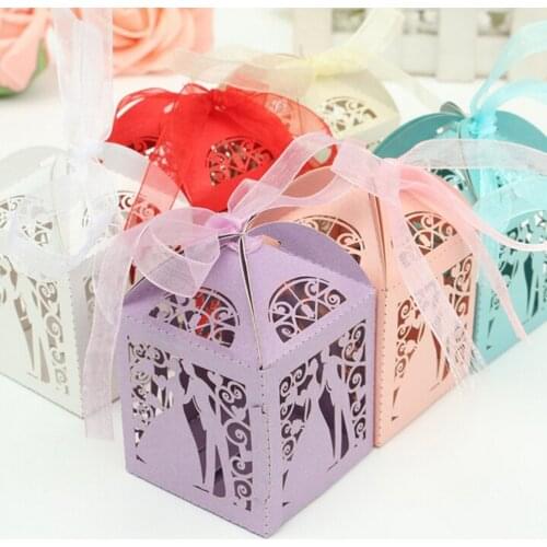 10pcs/lot Candy box/Bombonera/candy jar, candy packaging/wedding gift/cart/chocolate box, bonbonniere party supplies