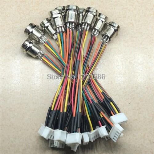 GX16 GX16-4-5 2/3/4/5/6/7/8/9/10 plug-in Aviation Plug Socket Connector With 30cm 22AWG XH2.54 Wire Harness