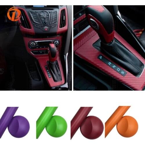 POSSBAY 60x152cm 30x152cm 3D Carbon Fiber Vinyl Film Wrap Car Stickers Waterproof DIY Motorcycle Automobiles Decoration Film