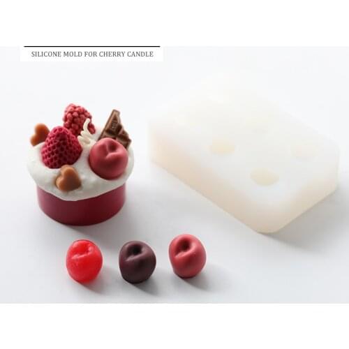 Cherry candle mold Baking mold Cake decorating simulation fruit aroma candle material