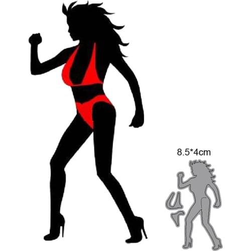 Stronger Girl Lady Metal cutting dies cut die mold card Scrapbook paper craft knife mould blade punch stencils