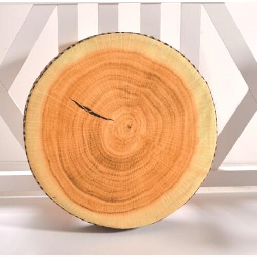 Round Stump Fruit Grain Soft Plush Chair Seat Cushion Pillow New Fashion Stump Shaped Decorative Pillows Home Car Decor