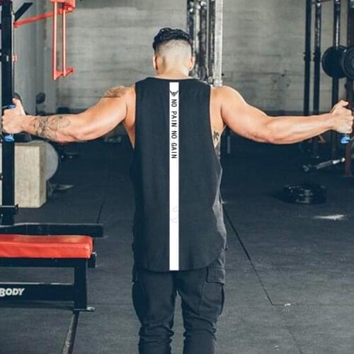 Brand gyms clothing mens fitness singlet cotton bodybuilding stringer tank top men sleeveless shirt muscle guys vest male