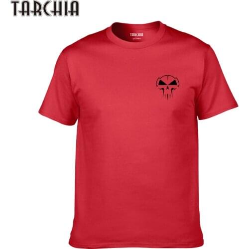 TARCHIA 2021 New Skull Short Sleeve Boy Casua Fashion Homme Tshirt Plus Fashion Funny t-shirt Cotton Tops Tee Men Brand
