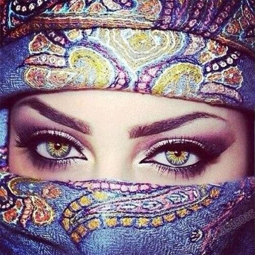 Region Islam DIY Cross Stitch Embroidery 11CT Kits Needlework Craft Set Cotton Thread Printed Canvas Home Wholesale