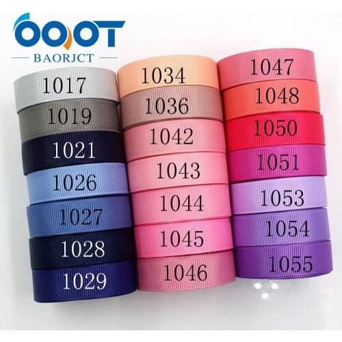 OOOT BAORJCT 181011-L16mm-3,16mm 10yards Solid Color Ribbons Thermal transfer Printed grosgrain,DIY Clothing handmade materials