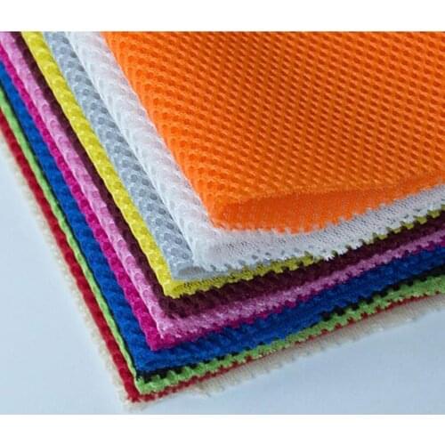 Thick Net Mesh Bag shoe Seat fabric 3 layer Polyester sandwich 3d breathable Fabric Sunscreen Protection Cover Mesh Fabric