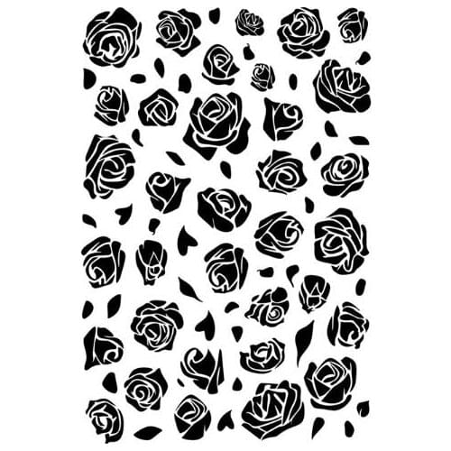 Roses Background Transparent Clear Stamps for DIY Scrapbooking/Card Making Fun Decoration Supplies ST0212