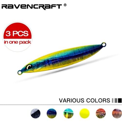 Ravencraft HUISHOUDAO 3 pcs Spiral-Blade Sinking 10g/55mm16g/65mm Metal-Jigg Fishing Hard Lures Artificial Baits