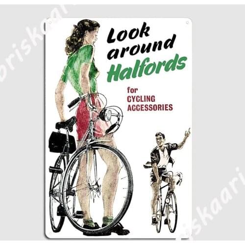 Retro Cycling Accessories Metal Sign Club Bar Designing Wall Mural Mural Painting Tin sign Posters