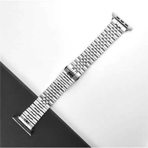 Replacement Band for Apple Watch 38mm 40mm 42mm 44mm Stainless Steel Metal Wristband Women Men for iWatch SE Series 6/5/4/3/2/1