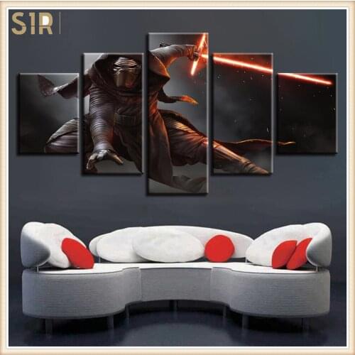 Star War Decorations for The Five - Part Movie Poster Living Room Decoration Room Decor Anime Decor Wall Paintings Home Decor