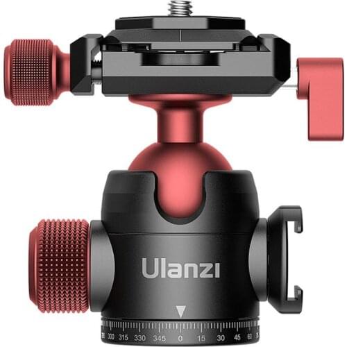 Ulanzi U-70 Metal Ballhead Dual Cold Shoe Tripod Head Camera ball head video dslr tripod head mount mini ballhead
