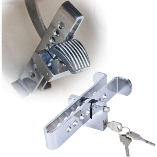 Universal Auto Car Brake Clutch Pedal Lock Alloy Steel Security Anti-Theft For Cars Truck Throttle Accelerator Pedal Lock
