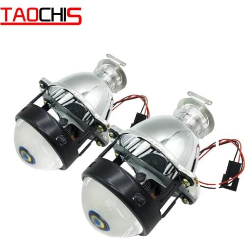 TAOCHIS 2.0 Inches Universal Mini Bi-Xenon HID Projector Lens For H4 H7 Car Headlight Retrofit Accessories Auto Modification