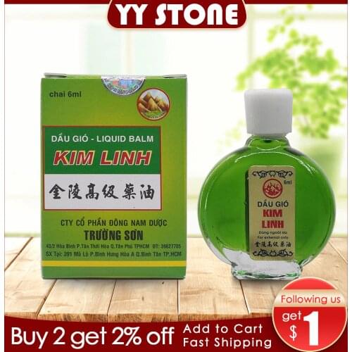 Vietnam Star Tiger Balm Oil For Cold Headache Stomachache Dizziness Heat Stroke Insect Stings Essential 6ml/pcs