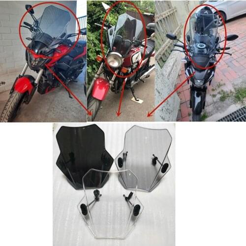 For Ducati Diavel 2011-2015 2012 2013 2014 High Quality Motorcycle Windshield With stand Smoke Black Transparent light grey