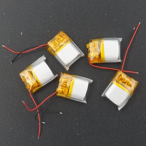 XINJ 5pcs 3.7V 45 mAh Li Polymer Li ion Battery 501012 For DIY 3D classes mp3 Record pen bluetooth earphone speaker smart watch