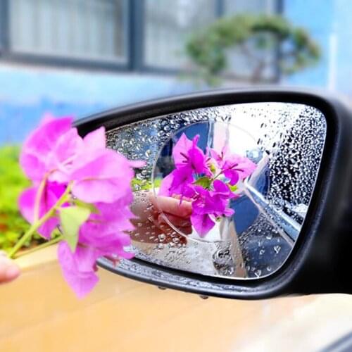 2PCS Car Rearview Mirror Film Anti Fog Window Sticker Clear Rainproof Rear View Mirror Waterproof Membrane Car Styling Auto Part