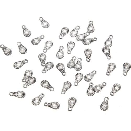 20pcs Trendy Water Drop Small BulbsShape Charms Pendant Handmade Hanging Crafts for DIY Choker Necklace Jewelry Accessories B11