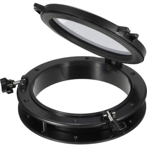 215mm Marine Boat Yacht RV Porthole ABS Plastic White Round Hatches Port Lights Replacement Windows Port Hole Opening Portlight