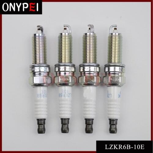 4pcs/lot Normal Spark Plug 18855-10060 LZKR6B10E for Hyundai Elantra Kia Soul 1885510060 LZKR6B-10E