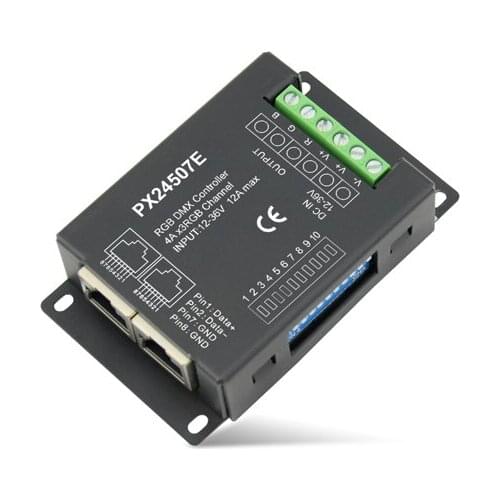 4A*3ch 12-36VDC RJ45 DIP Switch CV DMX Decoder