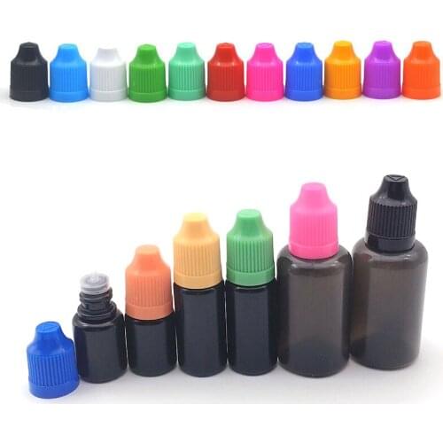 5000pcs 10ml 30ml Black LDPE Dropper Bottles E Liquid Eye Liquid Dropper Sample Eyes Drop Refillable Bottle