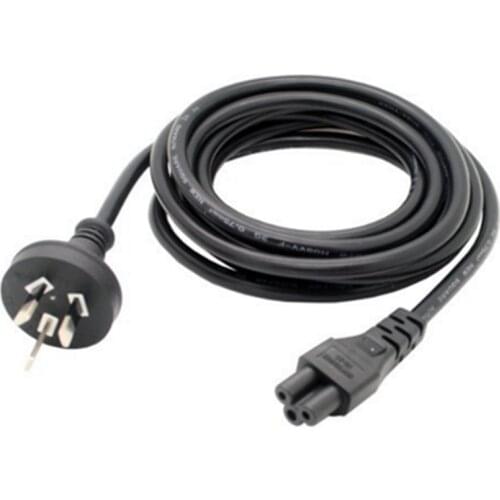 AU CN Australia Power Cable European Australian C5 Cloverleaf Power Extension Cord 1.2m 4ft For AC Adapters Laptop Notebook