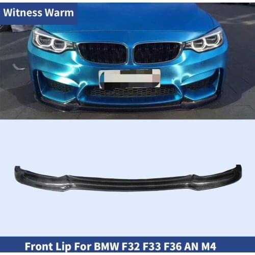 F32 f33 f36 M4 Carbon Fiber Car Front Bumper Lip Bumper Spoiler Splitter Body Kits For BMW 4 series F32 AN M4