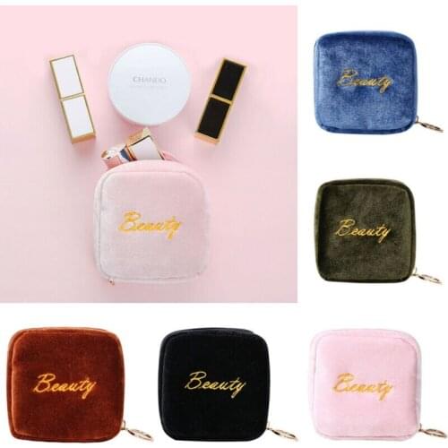 Cosmetic Bag Velvet Lipstick Storage Bags Outdoor Travel Essential Small Convenient Case Bag /BY