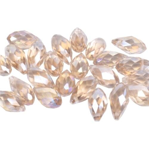 Briolette Pendant Waterdrop AB color crystal beads Top quality Teardrop glass beads for jewelry making bracelet DIY