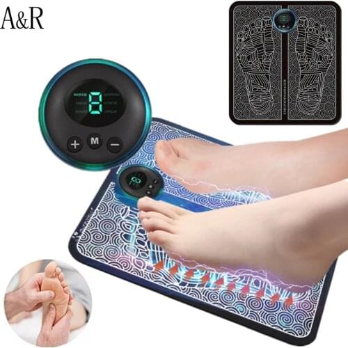 Electric EMS Foot Massager Pad Feet Muscle Stimulator Leg Reshaping Foot Massage Machine Mat Relieve Ache Pain Health Care