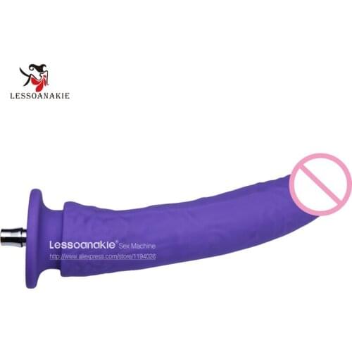 D17 - 7.08'' Purple Hard Handfeel Slim and Ultra Smooth Dildo Designed for Anal Sex Specially,Quick Connect for Sex Machine