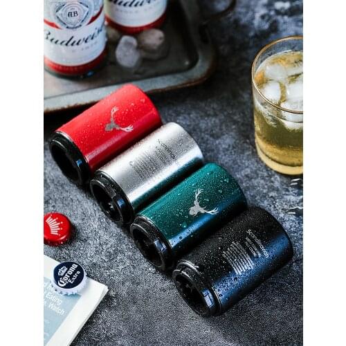 Stainless steel beer bottle opener press type personality creativity ins net red bottle opener bottle opener