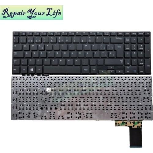 Genuine 450R5 NP450 Spanish SP Keyboard for Samsung NP450R5E NP450R5V NP470R5E 450R5E 450R5V NP370R5E NP510R5E black/white