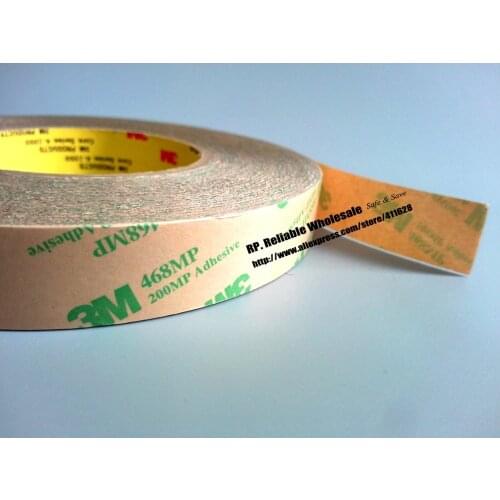Original 3M 468 MP 200MP Transparent Double Sided Adhesive Transfer Tape for Metal PCB/ Graphic Attachment, Switch Phone Repair