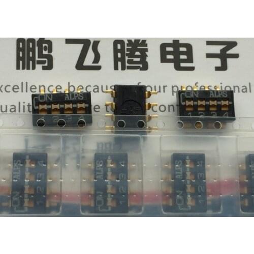 Original new 100% SSGM740101 patch dialing switch 4 bit flat dial code 2.54 spacing 4P toggle switch