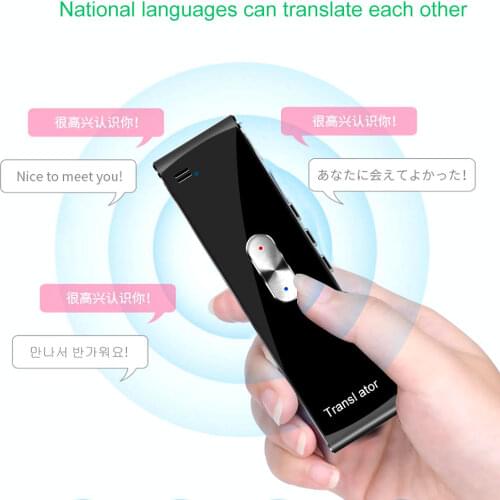 Accurate translation and rapid response Multi-Languages T8S Translator Offline Bluetooth Portable