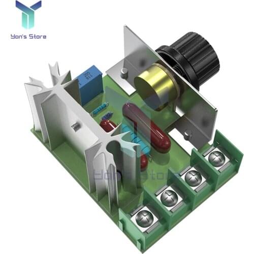 2000W Voltage Regulator SCR Speed Controller Adjustable Motor Speed Regulator Governor AC 220V Temperature Dimmer Switch Control
