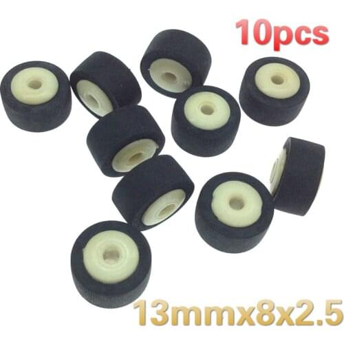 10pcs 13mmx8x2.5 car retractor press belt pulley deck audio pressure recorder cassette deck pinch roller tapemusic Stereo