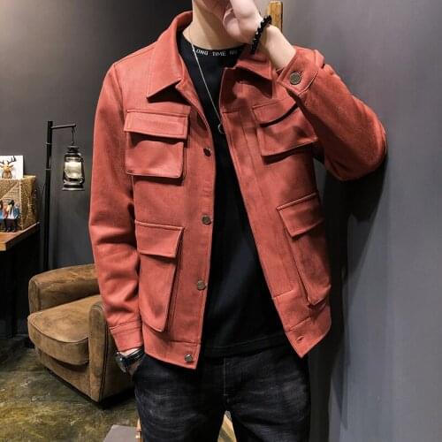 Sunwang Pocket Designer Buttons Jacket Men Fashion Casual Windbreaker Jacket Coat Men Spring Autumn New Hot Slim Bomber Jacket