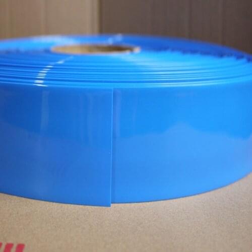 Width 330mm PVC Heat Shrink Tube Dia 210mm Lithium Battery Insulated Film Wrap Protection Case Pack Wire Cable Sleeve Black Blue