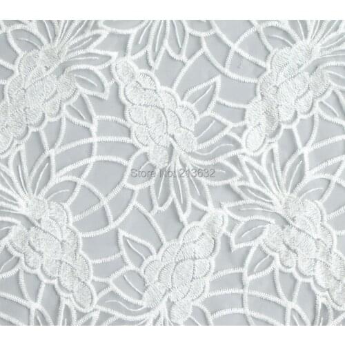 Tulle POp78-70 Textiles - cotton embroidery fabric embroidery computer embroidery fabric white lace fabric sewing designer yarn